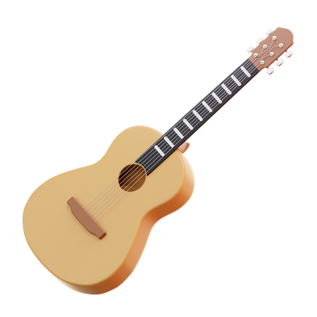 Guitare acoustique  3D Icon