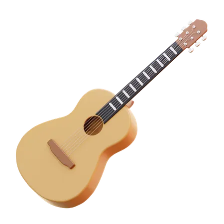 Guitare acoustique  3D Icon