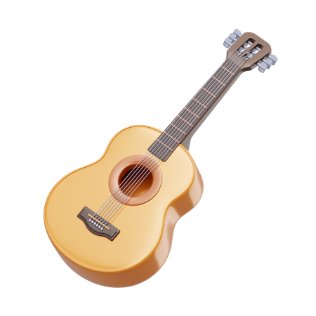 Guitare acoustique  3D Icon