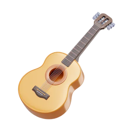 Guitare acoustique  3D Icon