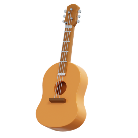 Guitare acoustique  3D Icon