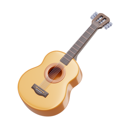 Guitare acoustique  3D Icon