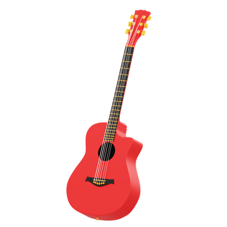 Guitare acoustique  3D Icon