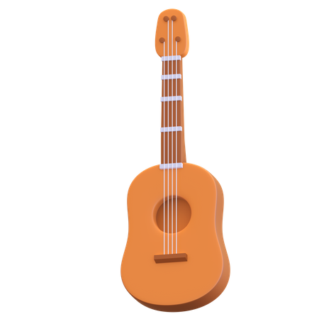 Guitare acoustique  3D Icon