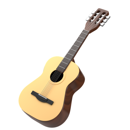 Guitare acoustique 3D Icon