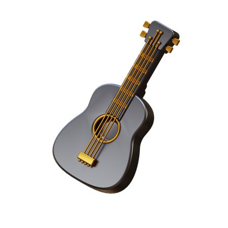 Guitare acoustique  3D Icon