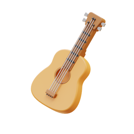 Guitare acoustique  3D Icon