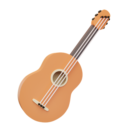 Guitare acoustique  3D Icon