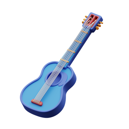 Guitare acoustique  3D Icon