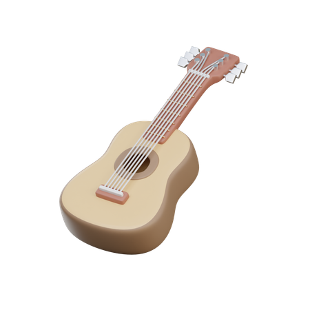 Guitare acoustique  3D Icon