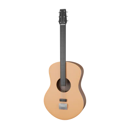 Guitare acoustique  3D Illustration