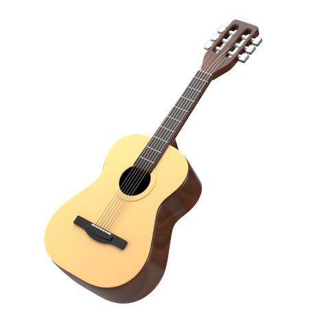 Guitare acoustique  3D Icon