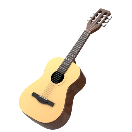 Guitare acoustique  3D Icon