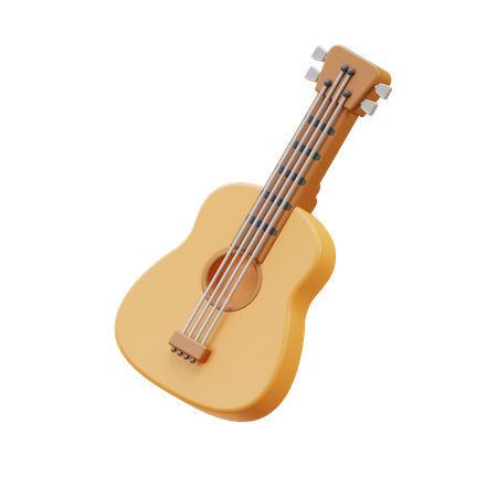 Guitare acoustique  3D Illustration