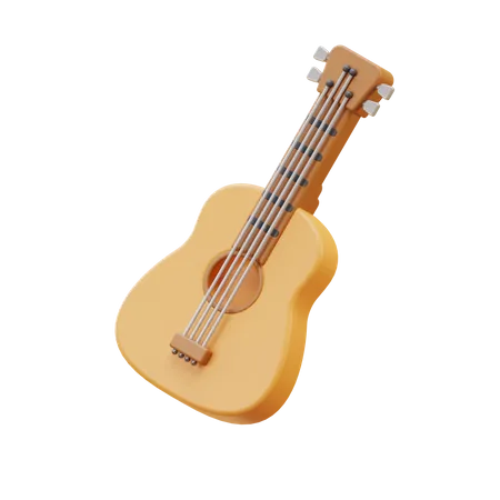 Guitare acoustique  3D Illustration