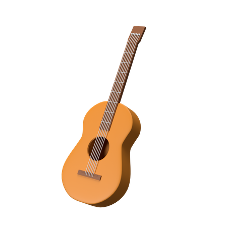 Guitare acoustique  3D Icon