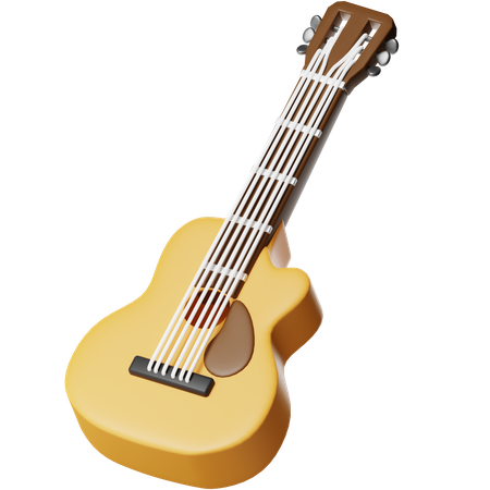 Guitare acoustique  3D Icon