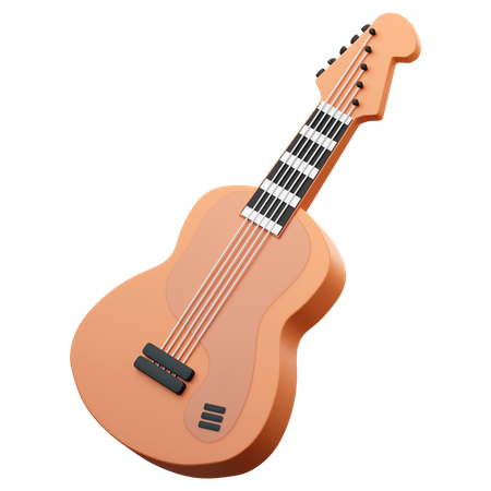 Guitare basse  3D Icon