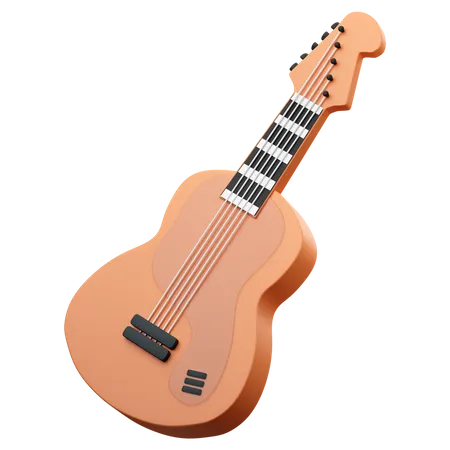 Guitare basse  3D Icon