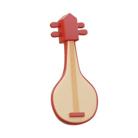 Guitare coréenne  3D Icon