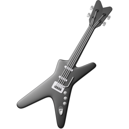 Guitare électrique  3D Icon