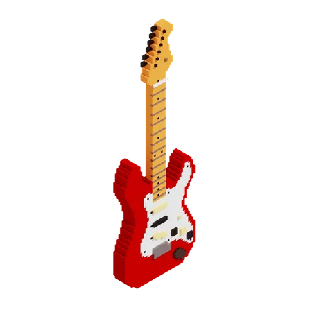 Guitare électrique  3D Illustration