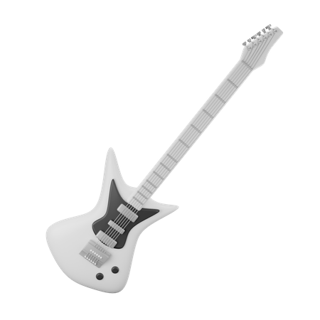 Guitare électrique  3D Illustration