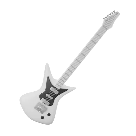 Guitare électrique  3D Illustration