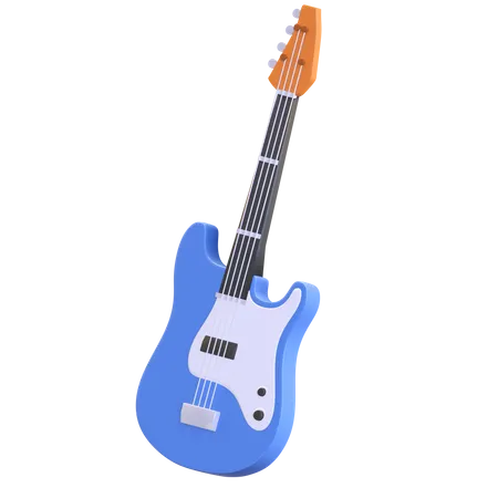 Guitare électrique  3D Illustration