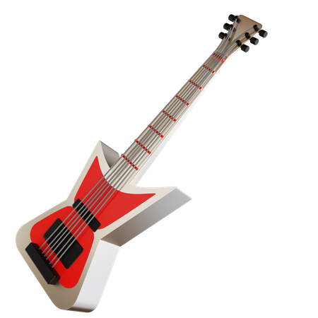 Guitare électrique  3D Icon