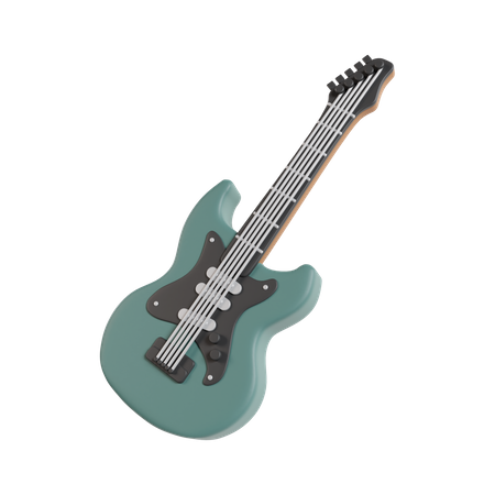 Guitare électrique  3D Icon