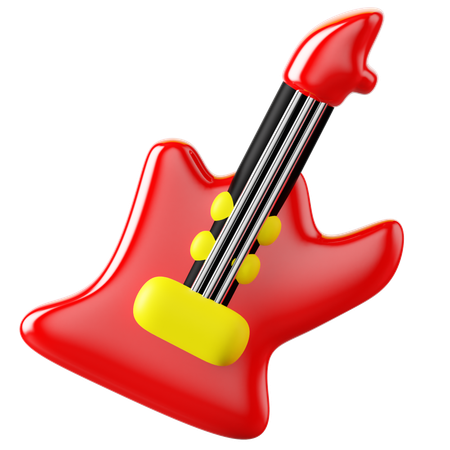 Guitare électrique  3D Icon