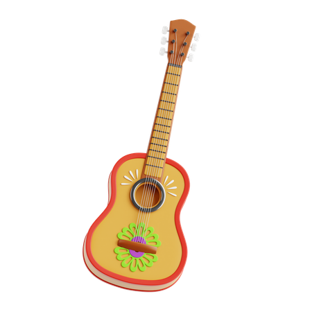 Guitarra  3D Icon