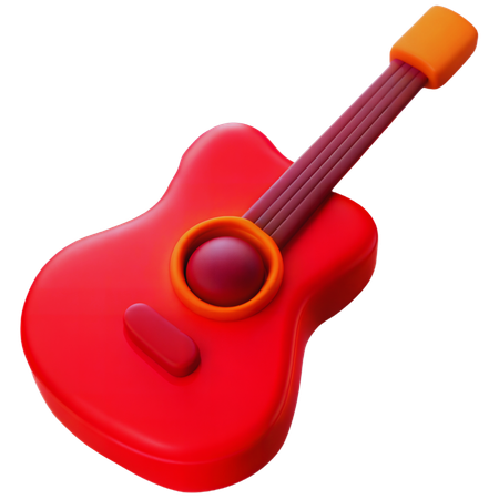 Guitarra  3D Icon