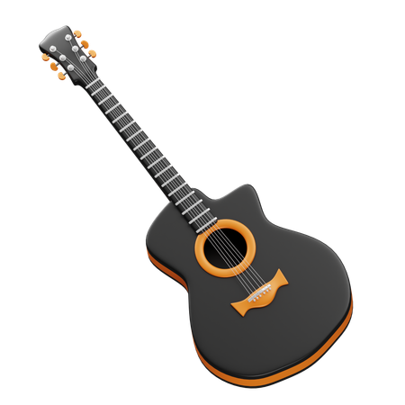 Guitarra  3D Icon