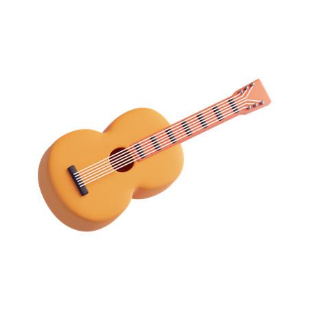 Guitarra  3D Icon