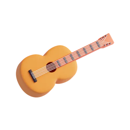 Guitarra  3D Icon