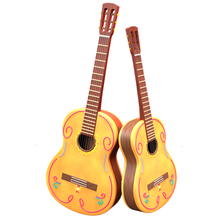 Guitarra  3D Icon