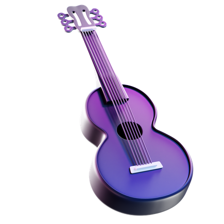 Guitarra  3D Icon