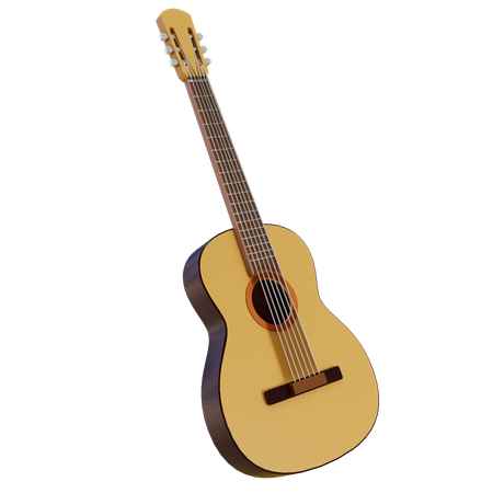 Guitarra  3D Illustration
