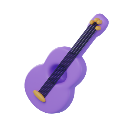 Guitarra  3D Icon