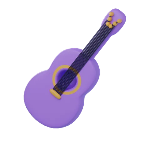 Guitarra  3D Icon