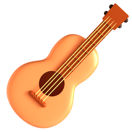 Guitarra  3D Icon