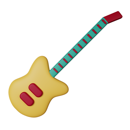 Guitarra  3D Icon