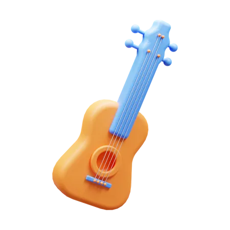 Guitarra  3D Icon