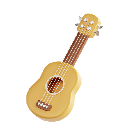 Guitarra acustica  3D Icon