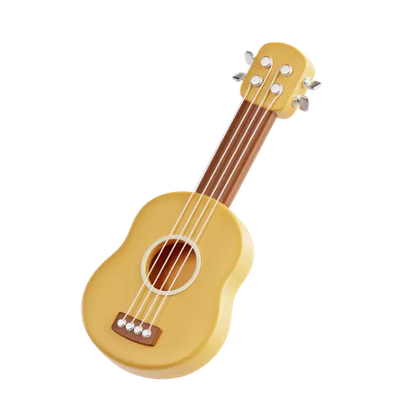 Guitarra acustica  3D Icon