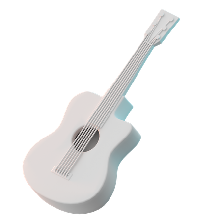 Guitarra acustica  3D Icon