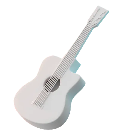 Guitarra acustica  3D Icon