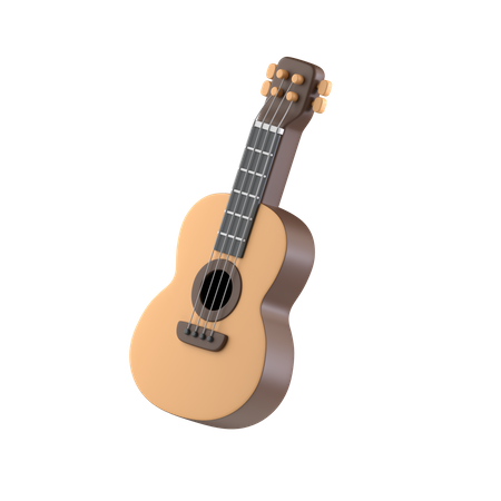 Guitarra acustica  3D Icon